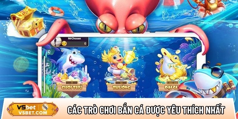 Top các trò chơi bắn cá đổi thưởng được yêu thích nhất năm